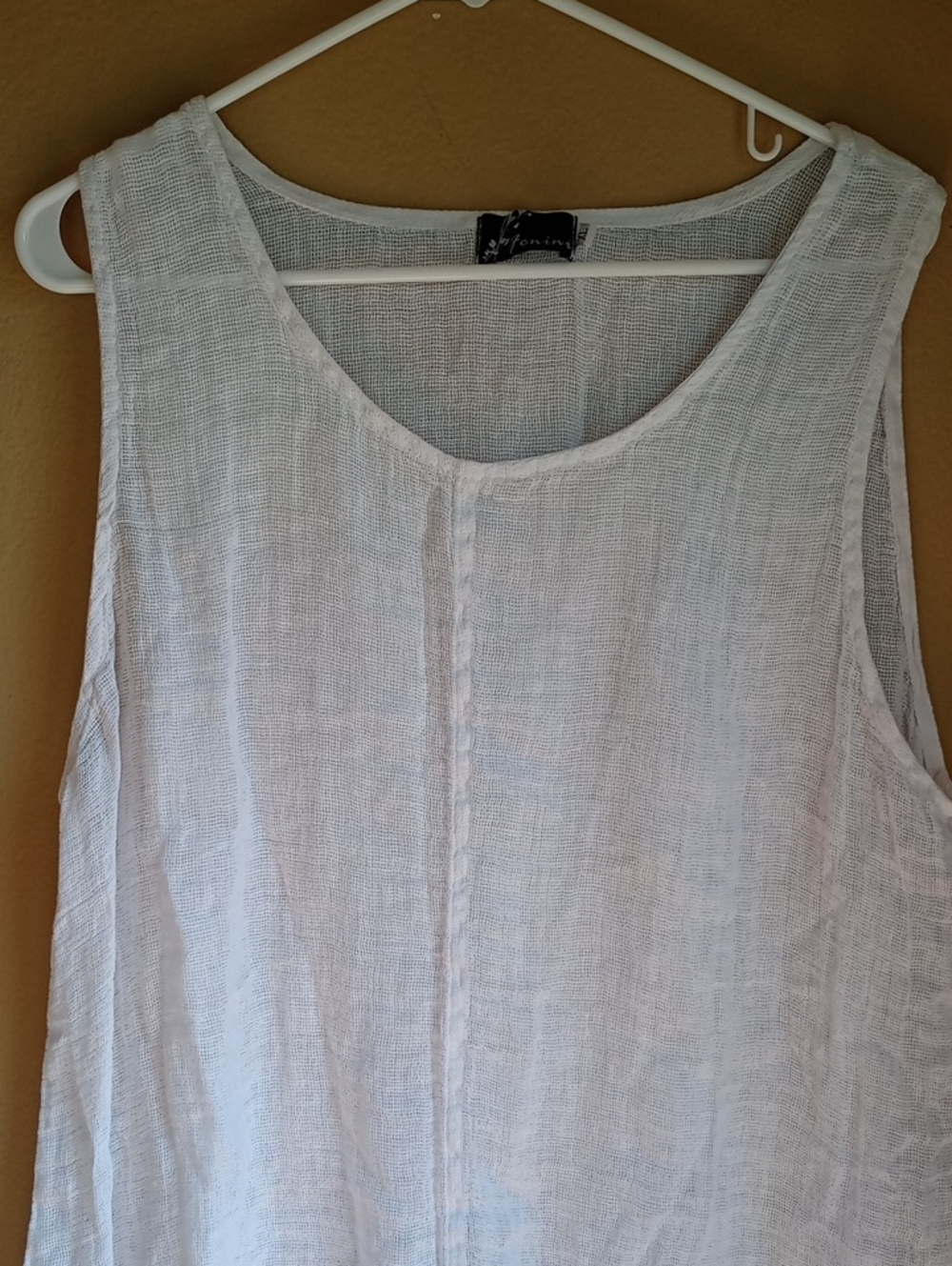 Fenini Gossy Breathable Long Line Laggenlook Tank Top Size XL - Picture 2 of 8